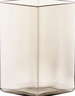 Ruutu vase 11,5 x 14 cm- linen