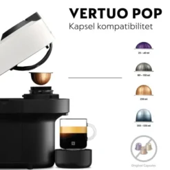Sage SNV 120 WHT Nespresso Vertuo Pop Capsule machine