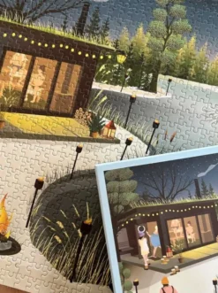 SAUNA BY THE LAKE - puslespil med 1000 brikker