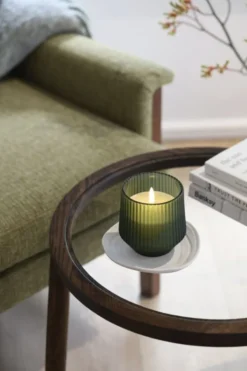 Scented wax glass candle, Serenity, Green, 8,5x9,5 cm *
