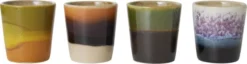 70s ceramics egg cups island set of 4