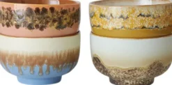 70s ceramics noodle bowls seabreeze set of 4