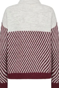 SC-NESSIE STRIPE 71 Pullover Bordeaux
