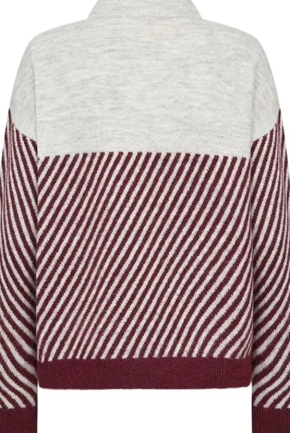 SC-NESSIE STRIPE 71 Pullover Bordeaux