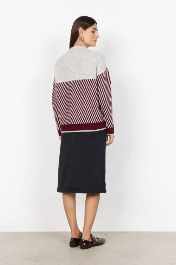 SC-NESSIE STRIPE 71 Pullover Bordeaux