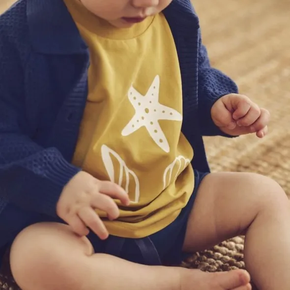 Sea printed s/s T baby