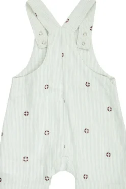 Seersucker stripe overalls baby