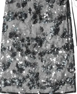 Sequin Wrap Skirt