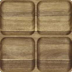 Serveringsfat 30,5 x 30,5 x 2,5 cm Akaciaträ
