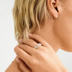 SHIFT ring sølvbelagt