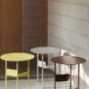 Shim Coffee Table-Ø45 x H51-Custard