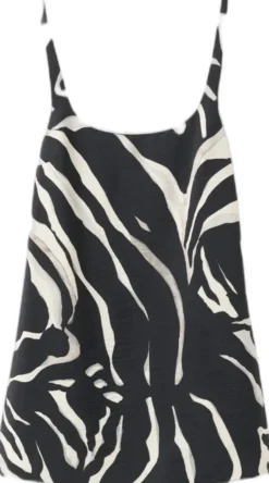 Short zebra print dress