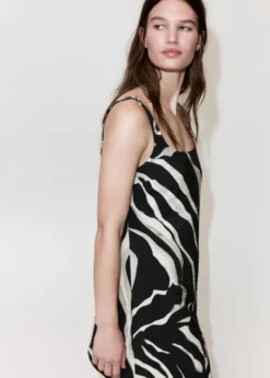 Short zebra print dress