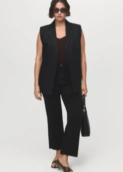 Sienna flared cotton cropped jeans