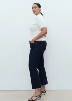 Sienna flared cropped cotton jeans