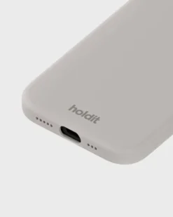 Silicone Case iPhone 15 Wool Gray