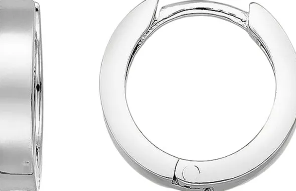Simple creoler 11mm - Sølv