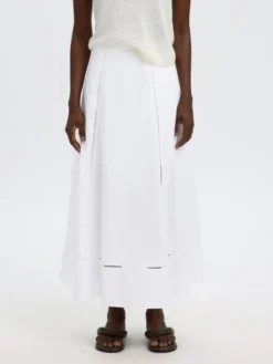 SLFDELIA ANKLE LADDER STITCH SKIRT