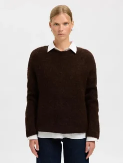 SLFGABRIELLA LS KNIT NEW O-NECK NOO
