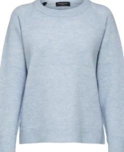 SLFLULU LS ALPACA BLEND KNIT O-NECK B NOOS