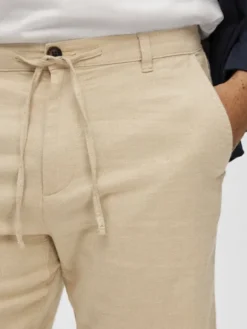 SLHCOMFORT-BRODY LINEN SHORTS W NOO