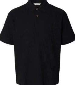 SLMRELAXSIMON RIBBED SS POLO