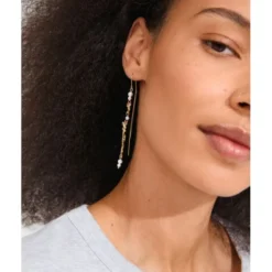 SLOAN chain earrings gold-plated