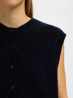 SLWLULU SL BUTTON O-NECK VEST NOOS