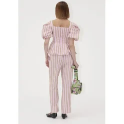2344 Soft Jacquard Weave, Blouson Sleeve Top