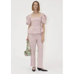 2344 Soft Jacquard Weave, Blouson Sleeve Top