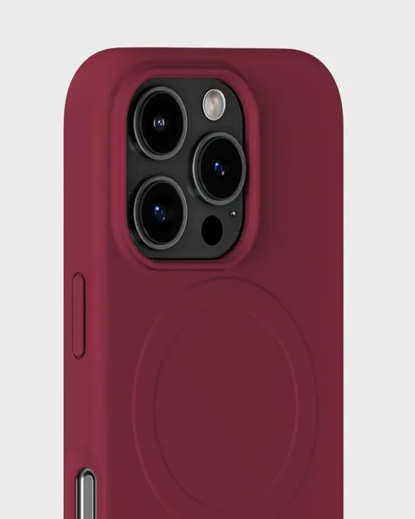 Soft Magsafe Case iPhone 16 Pro Max Red Velvet