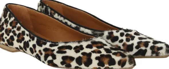 Spids ballerina i leopardmønstret p