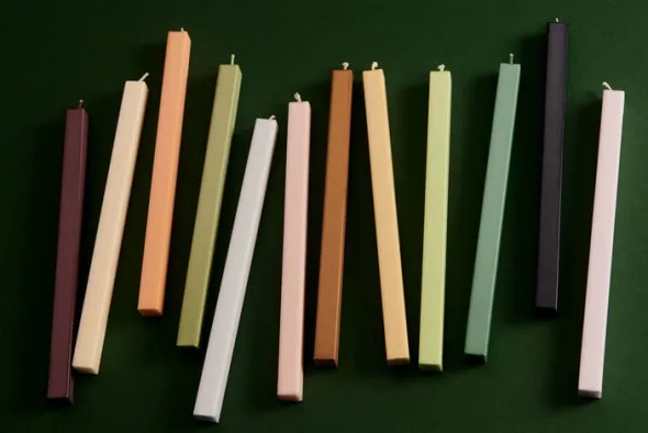 Square Candle -Set of 4