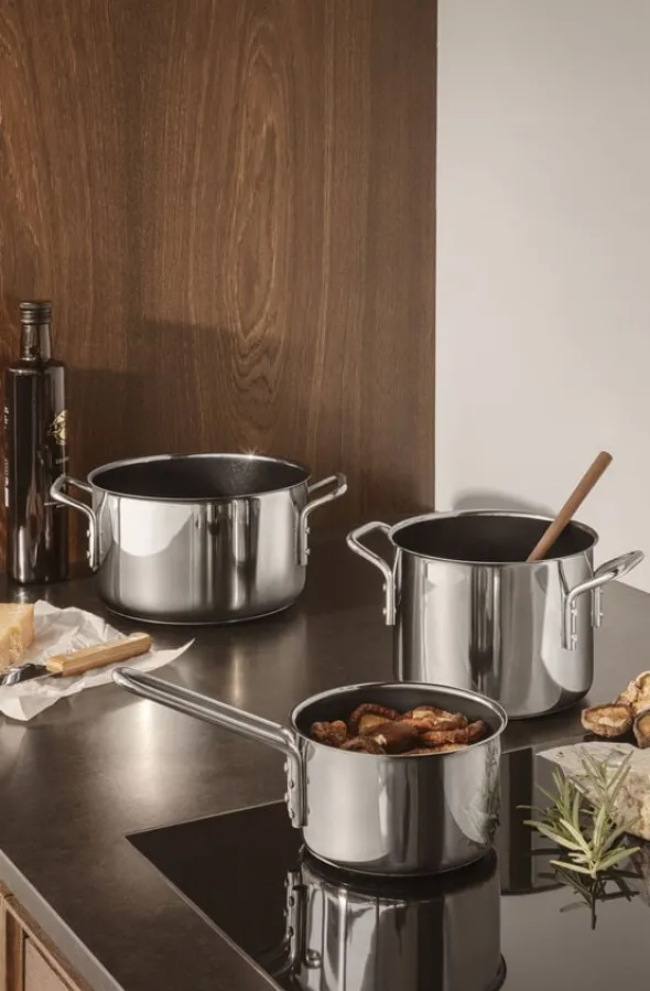 Stainless Steel Kasserolle 1,1 l keramisk Slip-Let® belægning