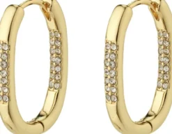 STAR recycled hoops, guldbelagt Twi