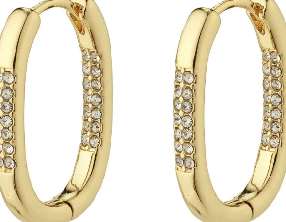 STAR recycled hoops, guldbelagt Twi