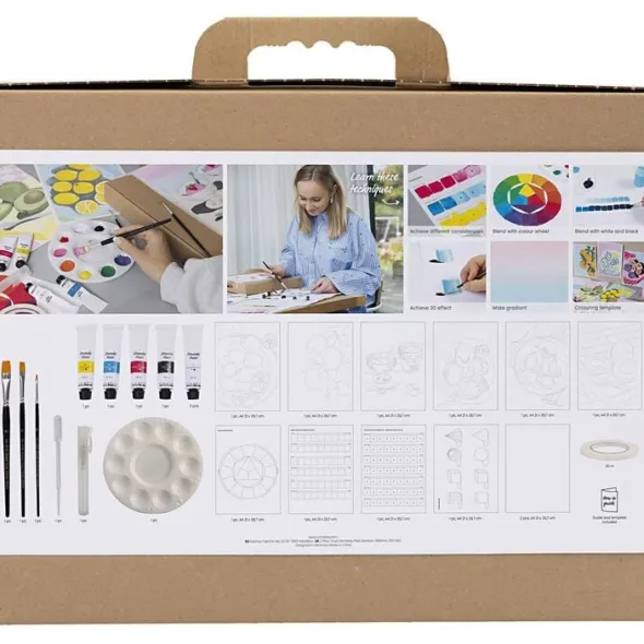 Start DIY Kit Gouache, Malerier, ass. Farver
