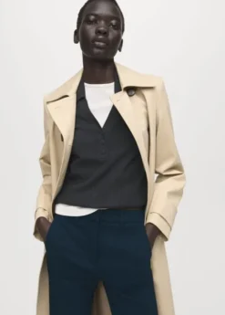 Straight-cut crop trousers