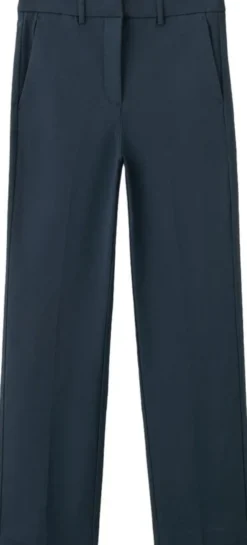 Straight-cut crop trousers