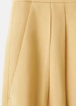 Straight mid-rise trousers