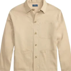 Stretch Linen-Cotton Overshirt