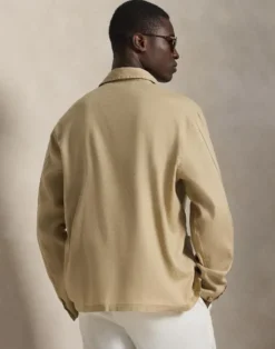 Stretch Linen-Cotton Overshirt