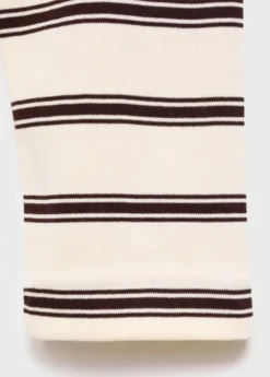 Striped cotton-blend sweatshirt
