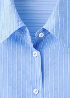 Striped lyocell shirt