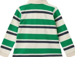 STRIPED PIQUE POLO W. LS