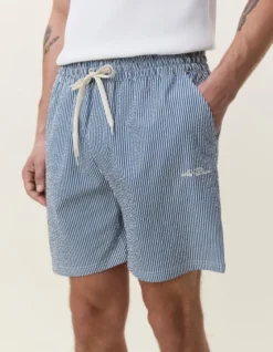 Stripe Seersucker Swim Shorts
