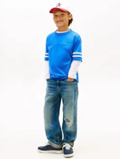 Stripe Sleeve Jersey T-Shirt