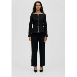 2360 Structured Crepe, Straight Tailored Ankle Pants