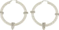 Structured swirl earrings