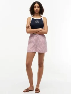 SUMMER POPLIN PULL ON SHORTS